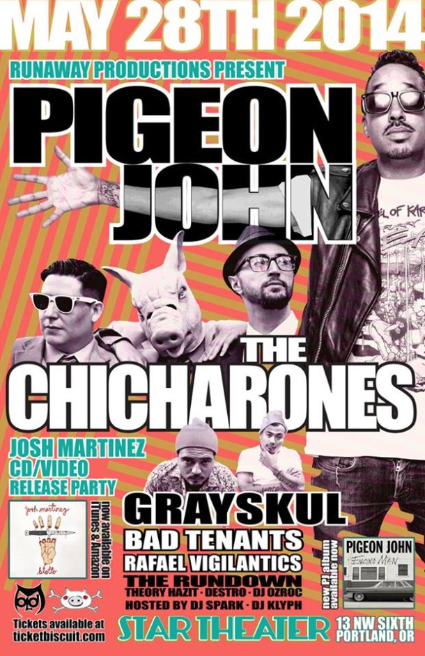 Pigeon John, The Chicharones and Grayskul in PDX